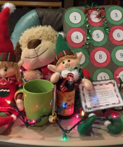 Elf Plush Christmas Stuffed Dolls, Set of 2 - 12" Boy and Girl Elves Holiday Cute Plush Shelf Toys - Fun Kids Buddy Figurine Decorations, Christmas Winter Holiday Party Festive Decor and Gift Exchange 41 71JHuPiZkNL