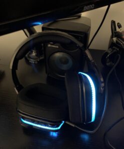 Logitech G933 Artemis Spectrum – Wireless RGB 7.1 Dolby and DTS Headphone Surround Sound Gaming Headset – PC, PS4, Xbox One, Switch, and Mobile Compatible – Advanced Audio Drivers – Black 47 71JIvWFjoAL