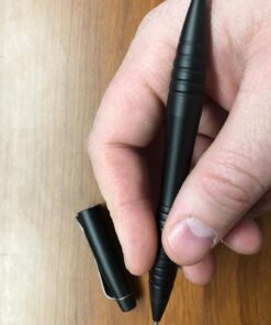 COLUMBIA RIVER KNIFE & TOOL Williams Tactical Pen: Low Profile, EDC Self Defense Survival Pen Made of Black Anodized Aluminum with Pressurized Ink Cartridge and Pocket Clip TPENWK 49 71JIz J3uIL