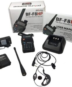 BAOFENG BF-F8HP (UV-5R 3rd Gen) 8-Watt Dual Band Two-Way Radio (136-174MHz VHF & 400-520MHz UHF) Includes Full Kit with Large Battery 18 71JJ0l Fr9L
