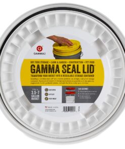 Alternative view of Gamma2 Seal Lid - Pet Food Storage Container Lids - Fits 3.5, 5, 6, & 7 Gallon Buckets, White, 4122E, Made in USA, Fits a 3.5 to 7 Gallon Bucket