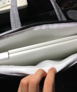 Qishare Laptop Case Laptop Shoulder Bag 11.6-12" Gray Lines 93 71JKFptvaGL