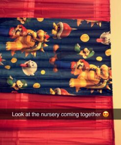 Franco Kids Room Darkening Window Curtain Panel, 42 in x 63 in, Super Mario 36 71JKevUh1oL