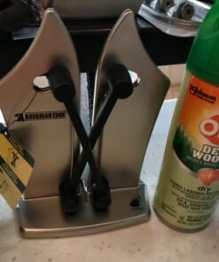 Official As Seen On TV Bavarian Edge Kitchen Knife Sharpener by BulbHead, Sharpens, Hones, & Polishes Serrated, Beveled, Standard Blades 33 71JKr0ou6nL