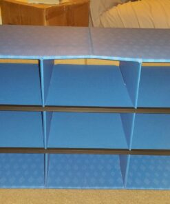 Bankers Box Classroom 9 Compartment Cubby Storage 16"H x 28 1/4"W x 13"D (3380701) , Blue 29 71JL3cElshL