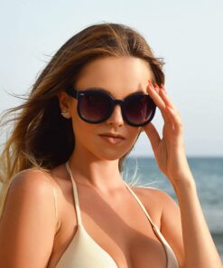 grinderPUNCH Trendy Round Polarized Sunglasses | Trendy Oversized Sunglasses for Women Men | Retro Round Polarized Sunglasses 2 Pack Saver - Dark Lens 50 Millimeters 22 71JL7juvtwL