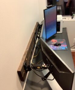 NB North Bayou TV Monitor Wall Mount Bracket Full Motion Articulating Swivel for 17-27 Inch Monitors with Gas Spring (Black Single Extension) F120-B Black 32 71JLXC 5OL