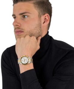 Invicta Men's Speedway Collection Stainless Steel Watch 39.5 mm Two-Tone 30 71JLxBeERnL