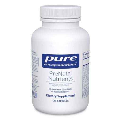 Pure Encapsulations PreNatal Nutrients | Multivitamin Supplement to Support Pregnancy, Lactation, and Maternal/Fetal Well-Being* | 120 Capsules 120 Count (Pack of 1) Standard Packaging