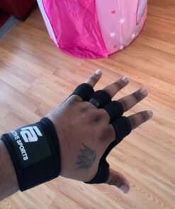 Fit Active Sports New Ventilated Weight Lifting Workout Gloves with Built-in Wrist Wraps for Men and Women - Great for Gym Fitness, Cross Training, Hand Support & Weightlifting. Large 49 71JMrM0L8vL