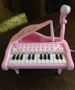 Love&Mini Piano Toy Keyboard for Kids Birthday Gift Age 1+ Pink 24 Keys Toddler Piano Music Toy Instruments with Microphone 24 Keys Pink 56 71JPULUBcsL