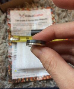 Small Magnets for Crafts - 100 Premium Round Grade 5 Strong Magnets – 13/16 Inch (20mm x 3mm) - Great for Creating Fridge Magnets and Other Magnetic Craft Projects 100 Pack 33 71JPbjwkLiL