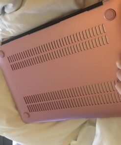 MOSISO Compatible with MacBook Air 13 inch Case (Models: A1369 & A1466, Older Version 2010-2017 Release), Protective Plastic Hard Shell Case & Keyboard Cover & Screen Protector, Rose Gold 52 71JQ2ofvWL