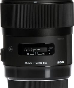 Alternative view of Sigma 35mm F1.4 Art DG HSM Lens for Nikon, Black, 3.7 x 3.03 x 3.03 (340306)