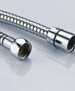 Purelux 100 Inch Extra Long Shower Hose for Handheld Shower Head with Brass Fittings, 8 feet 4 inches made of Stainless Steel Chrome Finish 18 71JRkLauofL