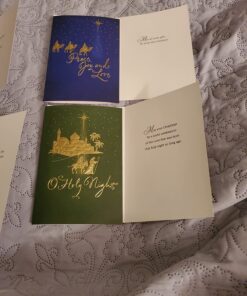 Hallmark Image Arts Religious Boxed Christmas Cards Assortment (4 Designs, 24 Christmas Cards with Envelopes) Gold Foil Icons, Religious Card Assortment 41 71JSZLYsnL