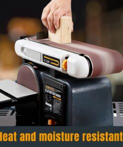 POWERTEC 110110 4 x 36 Inch Sanding Belts, 120 Grit Aluminum Oxide Belt Sander Sanding Belt, Sandpaper for Belt and Disc Sander – 10 Pack 4''x36'', 120 Grit 10 71JSeDYCWYL