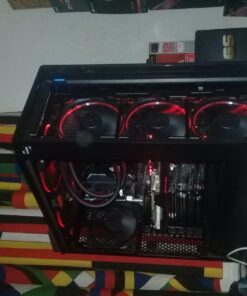 Fractal Design Meshify C - Compact Computer Case - High Performance Airflow/Cooling - 2X Fans Included - PSU Shroud - Modular Interior - Water-Cooling Ready - USB3.0 - Tempered Glass - Blackout Black Dark TG 68 71JSf3 NrL