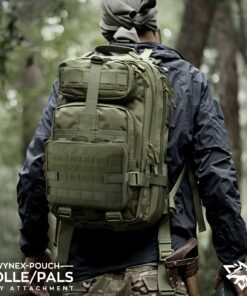 WYNEX Tactical Admin Molle Pouch, Medical EDC EMT Utility Bag Shell Design Attachment Pouches Hiking Belt Bags Army Green 27 71JSfAjsTL