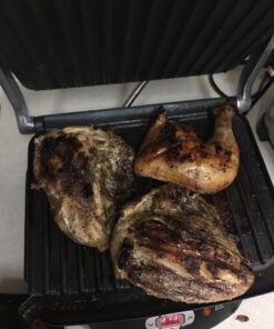 Hamilton Beach Steak Lover's Electric Indoor Searing Grill, Nonstick 100 Square, Stainless Steel (25331), Black and Stainless, Medium Serving 50 71JSsyTaszL