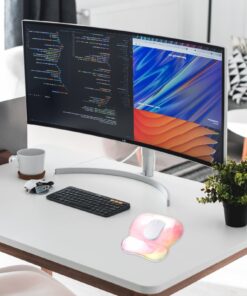 EooCoo Ergonomic Mouse Pad with Wrist Support, Non-Slip Base Mouse Mat for Internet Cafe, Home & Office - Pattern 6 1pc Memory Foam Pattern 6 10 71JSz9wBobL