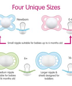 MAM Night Pacifiers 0-6 Months, Best for Breastfed Babies, Glow in the Dark, Baby Boy, 2 Count 2-Pack 34 71JT2c33xdL