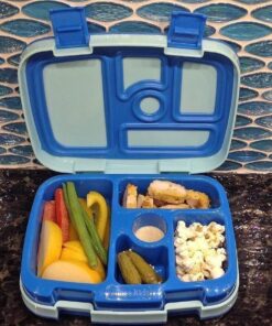 Bentgo® Kids Bento-Style 5-Compartment Lunch Box - Ideal Portion Sizes for Ages 3 to 7 - Leak-Proof, Drop-Proof, Dishwasher Safe, BPA-Free, & Made with Food-Safe Materials (Blue) Blue 29 71JULMFUAXL 2