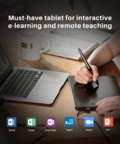 Drawing Tablet HUION Inspiroy H640P Graphics Tablet with Battery-Free Stylus 8192 Pressure Sensitivity 6 Hot Keys, 6 x 4inch Drawing Pad for Digital Art, Design & Animation, Work with Mac, PC & Mobile 34 71JVrrLQwEL