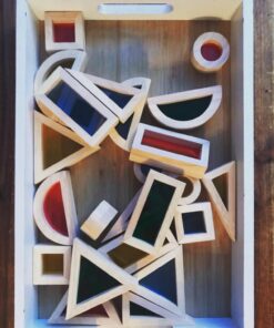 Agirlgle Wood Building Blocks Set for Kids 24 Pcs Rainbow Stacker Stacking Game Construction Toys Set Preschool Colorful Learning Educational Toys - Geometry Wooden Blocks for Boys & Girls 36 71JWFPjHoYL 1