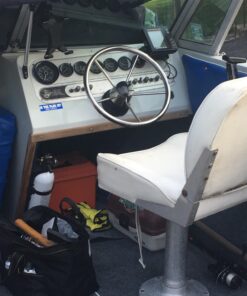 Amarine-made13-1/2 Inch 5-Spoke Destroyer Style Stainless Boat Steering Wheel 21 71JWKlDtgrL