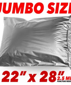 22x28 Jumbo Self-Seal Poly Mailer Bags 2.5 Mil (10 Pack Silver) 23 71JWqf7v91L