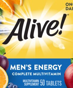 Nature’s Way Alive! Men’s Energy Complete Multivitamin, High Potency B-Vitamins, 50 Tablets 50 Count (Pack of 1) 17 71JX7Hq9t4L