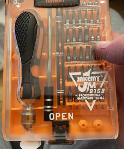 Screwdriver Set By JAKEMY, 43 in 1 Precision Screwdriver Kit Magnetic Replaceable Bits Repair Tool Kit Opening Tool and Tweezer for phone Cellphone PC Electronics Jm-8153+ 43 in 1 51 71JY9W0RhqL