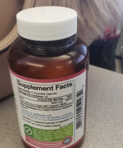 Whole Food Biotin Supplement - Contains Certified Organic Plant Based Biotin from Sesbania Agati Trees - by SolaGarden Naturals. May Support Hair, Skin and Nails. 60 Non GMO Veggie Capsules. 24 71JZ4NsrsL