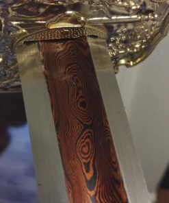 Ninja Sword, Fully Handmade Japanese Samurai Sword 1060 High Carbon Steel Double Edge Sharpened with Center Concave Fluted Shape 26 71JaSv yhL