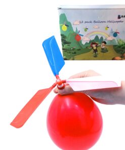 Kids Toy Balloon Helicopter (12 pack) Children's Day Gift Party Favor easter basket, stocking stuffer or birthday! Flying Toys for Boys and Girls - Outdoor Sport Toy for 7 8 9 10 Year Old 19 71Jab zdAcL