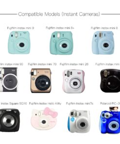 HelloHelio Mini 9 Film Camera Case with Strap, for Fujifilm Mini 9 Mini 8/8+ Mini 26 25 Mini 70 SQ 10 SQ6 Instant Cameras, Beige 13 71JbCiu5VoL