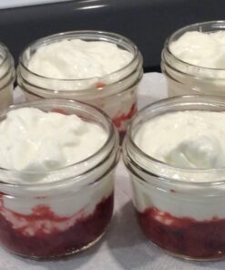 Kerr Wide Mouth Half-Pint Glass Mason Jars 8-Ounces with Lids and Bands 12-Count per Case (1-Case) 37 71JcBow8uEL