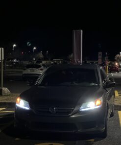 iJDMTOY Compatible With 2013-2015 Honda Accord Sedan, Set of Xenon White LED Even Illuminating Daytime Running Light Retrofit Kit, Fit Inside Parking Lamp Housing 40 71JcFxgT4ZL