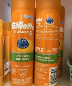 Gillette Fusion5 Ultra Sensitive Shave Gel, 7oz (Pack of 6) 6ct Shave Gel 26 71Jce8WNJhL
