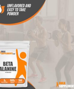 BULKSUPPLEMENTS.COM Beta Alanine Powder - Beta Alanine Pre Workout, Beta Alanine 3000mg - Beta Alanine 500g, Beta Alanine Bulk - Unflavored, Pure & Gluten Free, 3g per Serving, 500g (1.1 lbs) 166 Servings (Pack of 1) 26 71JcsPSHKWL 2