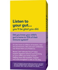 Renew Life Kids Chewable Probiotic Tablets, Daily Supplement Supports Digestive and Immune Health, Berry-licious Flavor, Dairy, Soy and gluten-free, 3 Billion CFU, 30 Count 30 Count (Pack of 1) 34 71JcxbuvqXL