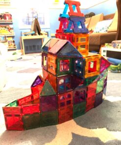 Playmags 150-Piece Magnetic Tiles Building Set – 3D Magnet Building Blocks, Creative Imagination, Inspirational, Educational STEM Toys for Kids with 1 Car Single 64 71JdHpM9RlL