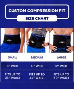 Alternative view of Waist Trimmer Ab Trainer, Weight Loss Sweat Wrap Sauna Belt for Women and Men. Waist Slimming, Stomach and Belly Fat Burner L - 12" Wide - Fits up to 50" Waist