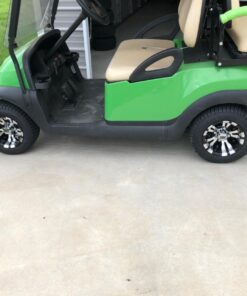 10" VAMPIRE Machined/Black GOLF CART WHEELS AND 205/50-10 Low Profile Golf Cart Tires Combo - Set of 4 29 71JdTLY0tL