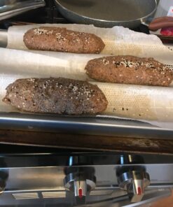 Chicago Metallic Commercial II Non-Stick Perforated Baguette Pan. Creates a crisp, golden-brown crust, 16 L x 9 W x 1.5 H 37 71JdicB2hHL