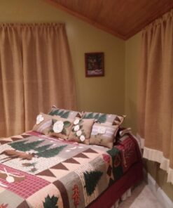 Greenland Home Moose Lodge Quilt Set, King, Natural 30 71JebnemYlL