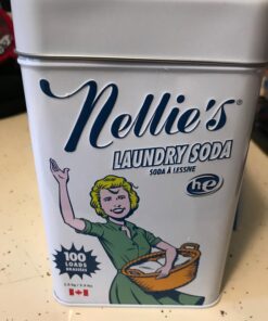 Nellie's Laundry Soda - Concentrated Laundry Detergent Powder - 100 Loads - Eco-Friendly, Vegan, Hypoallergenic, Fragrance-Free, and Non-Toxic Formula Fragrance Free 3.3 Pound (Pack of 1) 39 71JgEK9dvsL 1