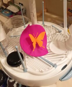 Silicone Cup Lids - Creative Butterfly Mug Cover From ME.FAN - Anti-dust Airtight Seal Silicone Drink Cup Lids - Hot Cup Lids 6 Set In Bright Colors 6 Set-Butterfly 39 71Jh88RhKYL