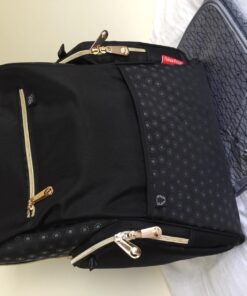 Fisher-Price Fashion Diaper Backpack with Fastfinder Pocket System Black 16 71JhLSYJqL